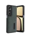 Realme C65 Sara Kartvizitli Deri Kılıf - Yeşil