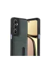 Realme C65 Sara Kartvizitli Deri Kılıf - Yeşil