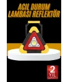 Reflektör Işıklı Ikaz Lambası Şarjlı Çok Fonksiyonlu Işıklı Üçgen Reflektör