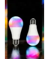 Renk Değiştirebilen Rgb Işıklı Led Ampul A+enerji 10 Watt Led Işık
