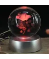 Renk Değiştiren Işıklı Cam Küre Gül