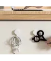 Renkli 10 Lu Plastik Kendinden Yapışkanlı Askı Seti