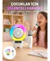Renkli Işıklı Astronot Mini Bluetooth Speaker Ve Karaoke Mikrofon