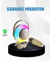 Renkli Işıklı Astronot Mini Bluetooth Speaker Ve Karaoke Mikrofon