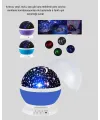Renkli Led Gece Lambası 6 Işık Modlu Çocuk Odası Atmosfer Aydınlatma