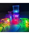 Renkli Led Parlayan Fiber Optik Glow Işıklı Bardak 5,5 x 5,5 cm 1 Adet