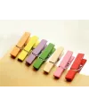 Renkli Mini Ahşap Mandal