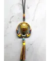 Renkli Püsküllü Şans Kedisi Feng Shui Askılık