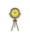 Retro Antique Üç Ayaklı Metal Eskitme Masa Saati