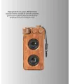 Retro Bluetooth Hoparlör Ahşap Görünümlü 5w Çift Stereo Ses