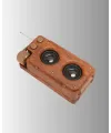 Retro Bluetooth Hoparlör Ahşap Görünümlü 5w Çift Stereo Ses