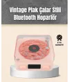 Retro Bluetooth Hoparlör – Yumuşak Gece Lambası Ve Saat Göstergeli
