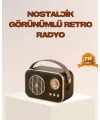 Retro Bluetooth Radyo – Nostaljik Tasarım, Tf Kart Ve Usb Destekli