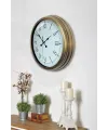 Retro Modern Roma Rakamlı 40 Cm Metal Duvar Saati