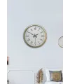 Retro Modern Roma Rakamlı 40 Cm Metal Duvar Saati