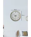 Retro Modern Roma Rakamlı 40 Cm Metal Duvar Saati