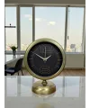 Retro Modern Tasarım 25 x 20 Cm Metal Masa Saati
