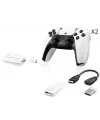 Retro Oyun Stick Hdmi Çift Gamepad Seti 2.4G Kablosuz - Beyaz HD330