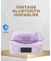 Retro Pikap Tasarımlı Bluetooth Hoparlör – Projektörlü Şarjlı Lamba