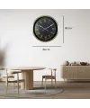 Retro Roma Rakamlı 60 x 60 Cm Metal Duvar Saati