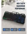 Rgb Aydınlatmalı Klavye Mouse Seti – Usb Bağlantılı, Türkçe Q, Ayarlanabilir Dpı, Ergonomik Yapı