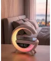 Rgb Gece Lambalı Kablosuz Şarj Cihazlı Bluetooth Hoparlör Dijital Saat
