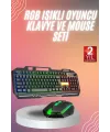 RGB Işıklı Gaming Oyuncu Klavye Q Klavye Mouse Hediyeli