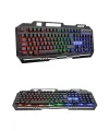 Rgb Işıklı Gaming Oyuncu Klavye Q Klavye Mouse Hediyeli