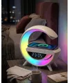 Rgb Işıklı Kablosuz Şarjlı Bluetooth Hoparlör Saat Ve Alarm Özellikli