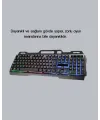 Rgb Işıklı Oyuncu Klavye Mouse Seti – Türkçe Q, Ayarlanabilir Dpı, Ergonomik Ve Dayanıklı Tasarım