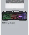 Rgb Işıklı Oyuncu Klavye Mouse Seti – Türkçe Q, Ayarlanabilir Dpı, Ergonomik Ve Dayanıklı Tasarım