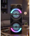 Rgb Işıklı Taşınabilir Bluetooth Hoparlör Güçlü Stereo Ses