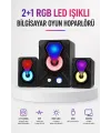 Rgb Led Aydınlatmalı Bilgisayar Oyun Hoparlör Sistemi