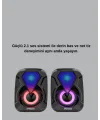 Rgb Led Aydınlatmalı Bilgisayar Oyun Hoparlör Sistemi