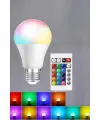 Rgb Led Lamba Led Işık Ampul Renk Değiştirebilen 100 Watt