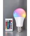 Rgb Led Lamba Led Işık Ampul Renk Değiştirebilen 100 Watt