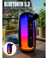Rgb Led Taşınabilir Bluetooth Speaker Güçlü Bas Ses Type-c Şarj Girişli