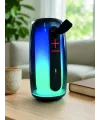 Rgb Led Taşınabilir Bluetooth Speaker Güçlü Bas Ses Type-c Şarj Girişli