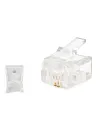 RJ11 Konnektör 2 Pın Telefon 100 Lü Paket Şeffaf HDX5018