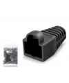 Rj45 Konnektör Papuç - 100 Adet Siyah / Ekonomik Poşet Paket ND2429