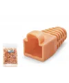 Rj45 Konnektör Papuç - 100 Adet Turuncu / Ekonomik Poşet Paket ND2432