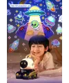 Robot Projeksiyon Gece Lambası Hoparlörlü Şarjlı Yıldızlı Gökyüzü Temalı Led Projeksiyon Lambası