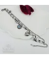 Rodyum Çelik Bileklikler 17+5 Cm Uzatma Payı - Kbl0076
