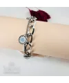 Rodyum Çelik Bileklikler 17+5 Cm Uzatma Payı - Kbl0076