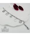 Rodyum Çelik Bileklikler 17+5 Cm Uzatma Payı - Kbl0145