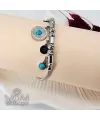 Rodyum Çelik Bileklikler 17+5 Cm Uzatma Payı - Kbl0158
