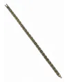 Rodyum- Çelik  Erkek Çelik Bileklik Boy 21.5 Cm / En 0.6 Mm  - Ebl0063