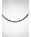 Rodyum Çelik  Erkek Çelik Bileklik Boy 21.5 Cm / En 0.8 Mm  - Ebl0041