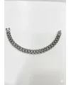 Rodyum Çelik  Erkek Çelik Bileklik Boy 21.5 Cm / En 1.0 Cm  - Ebl0039
