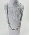 Rodyum Çelik Erkek Kolye 60 Cm - Ekl0001